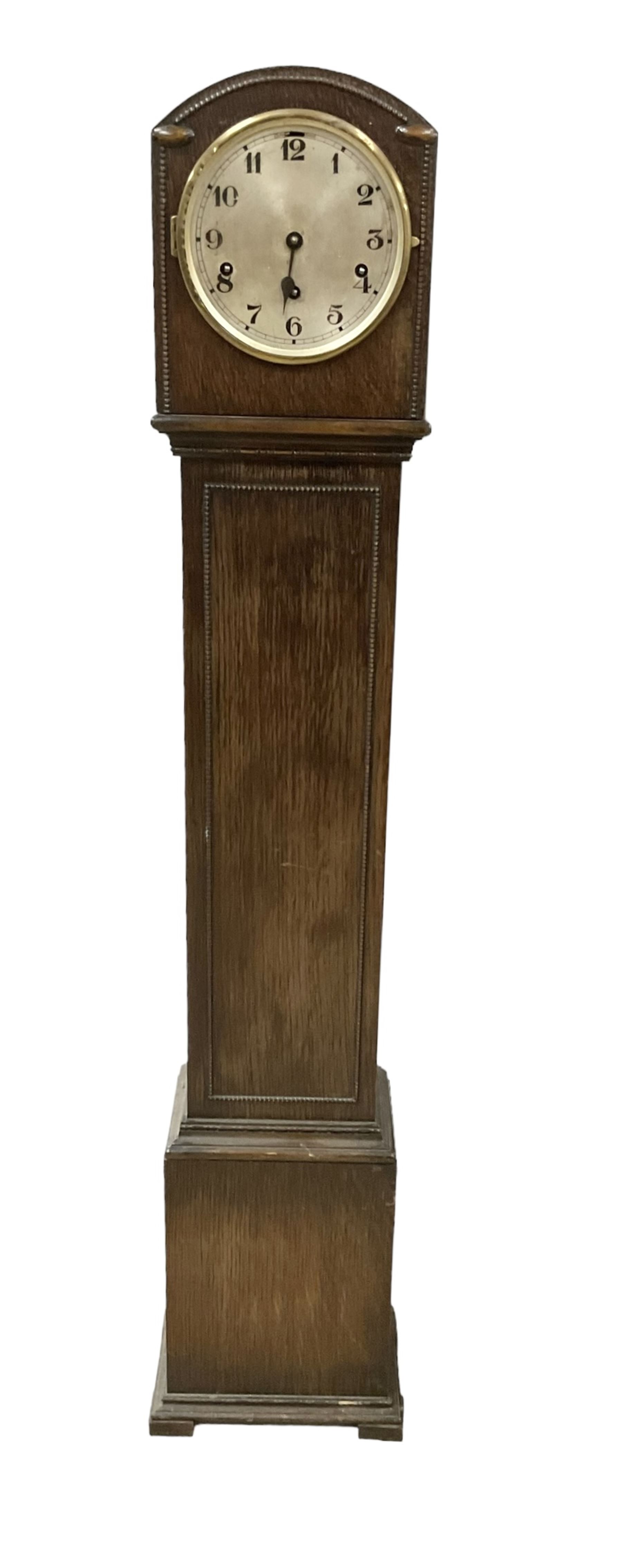 1930’s oak cased grandmother clock