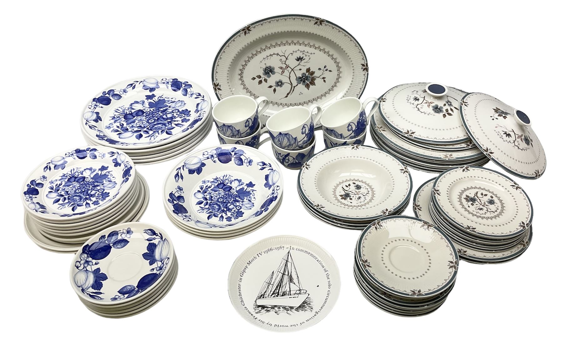 Portmeirion plates in Goddess of the the fruit pattern, together with