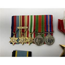 Gaunt & Son Territorial Force Nursing Service cape medal; cased; WW1 British War Medal and 1914-15 Star (names erased); two MID oak leaves; Polish and American medals; eight replica medals including VC, MM, Air Crew Europe Star etc and replica group of five WW2 miniatures etc