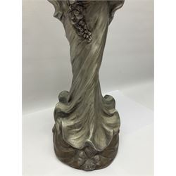 After Alexsander Danel for Austin Sculpture, Windswept, sculpture modelled as a female in flowing dress 