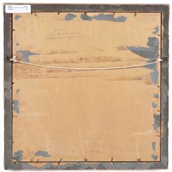 Albert Henry Findlay (British 1880-1975): 'Bootham Bar - York', watercolour signed and titled, 37cm x 27cm; together with a circular oil depicting Wollaton Hall, D21cm (2)