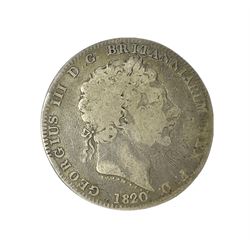 King George III 1820 crown coin