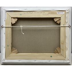 James Miller (British 1962-): 'Tuiga Leads Mariquita - Cowes Classics Week 2010', oil on canvas signed, titled verso 39cm x 49cm