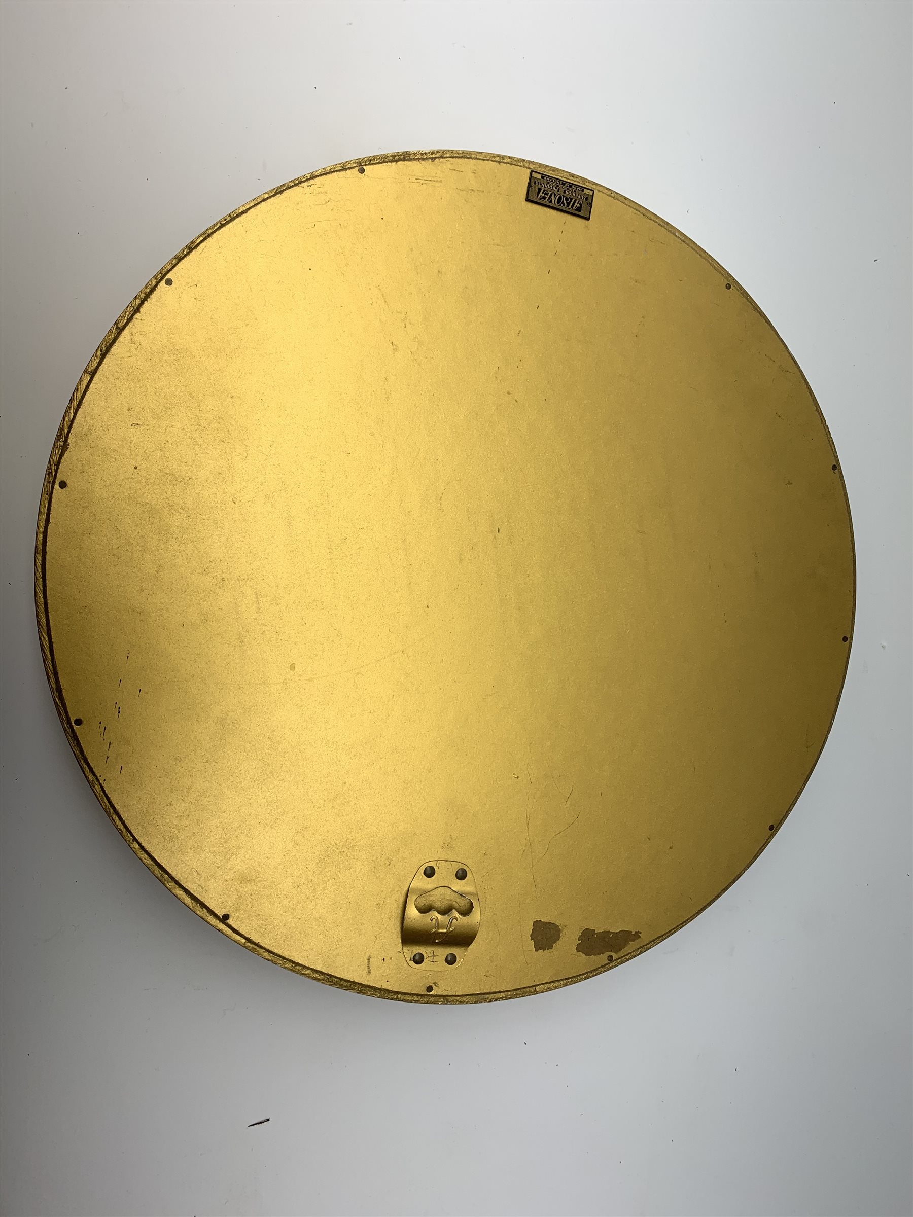 A vintage Atsonea convex mirror, of circular form with gilt frame, D41.5cm. 