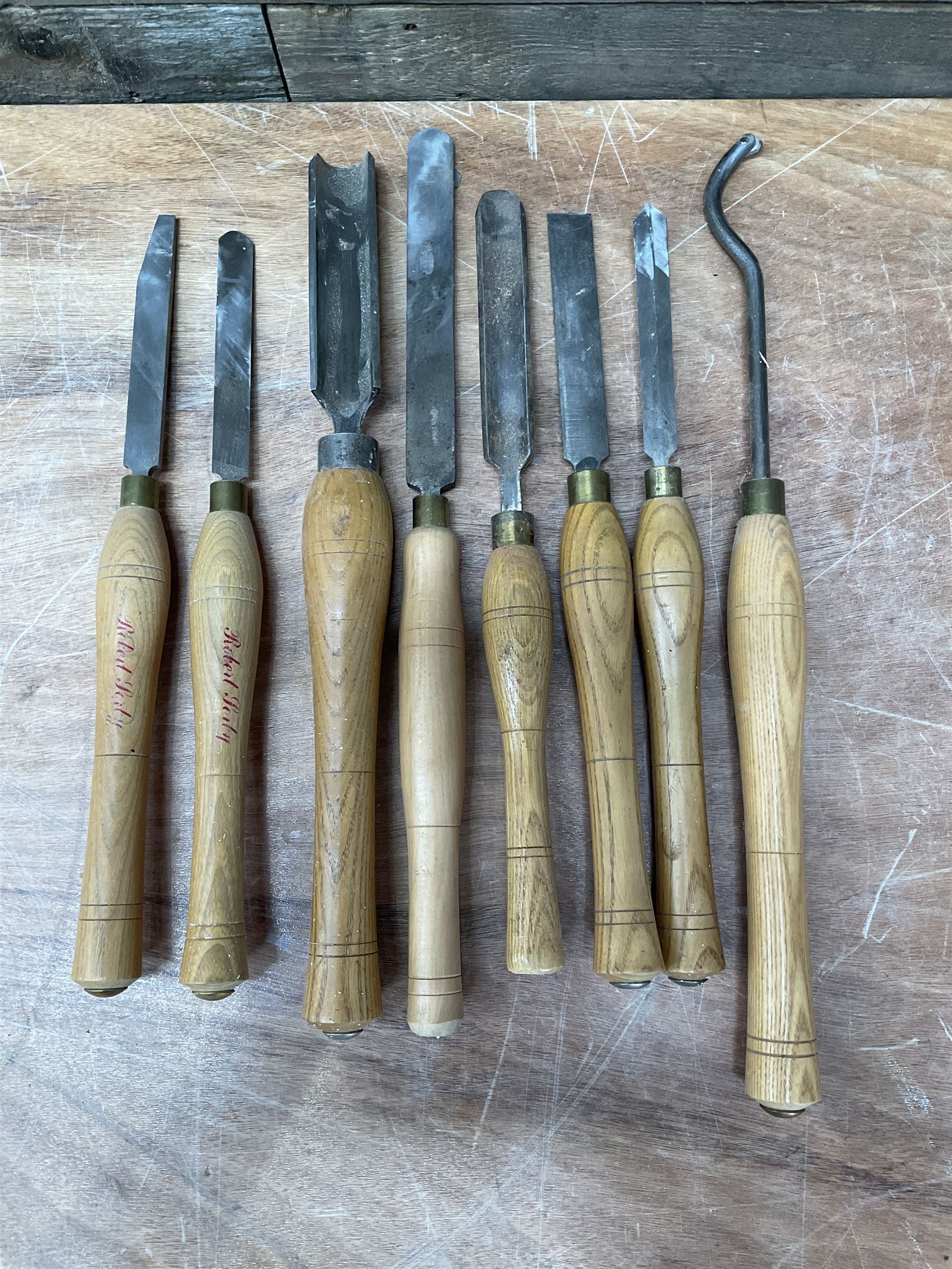 Robert Sorby Woodturning chisel set (8) - THIS LOT IS TO BE COLLECTED BY APPOINTMENT FROM DUGGLEBY STORAGE, GREAT HILL, EASTFIELD, SCARBOROUGH, YO11 3TX