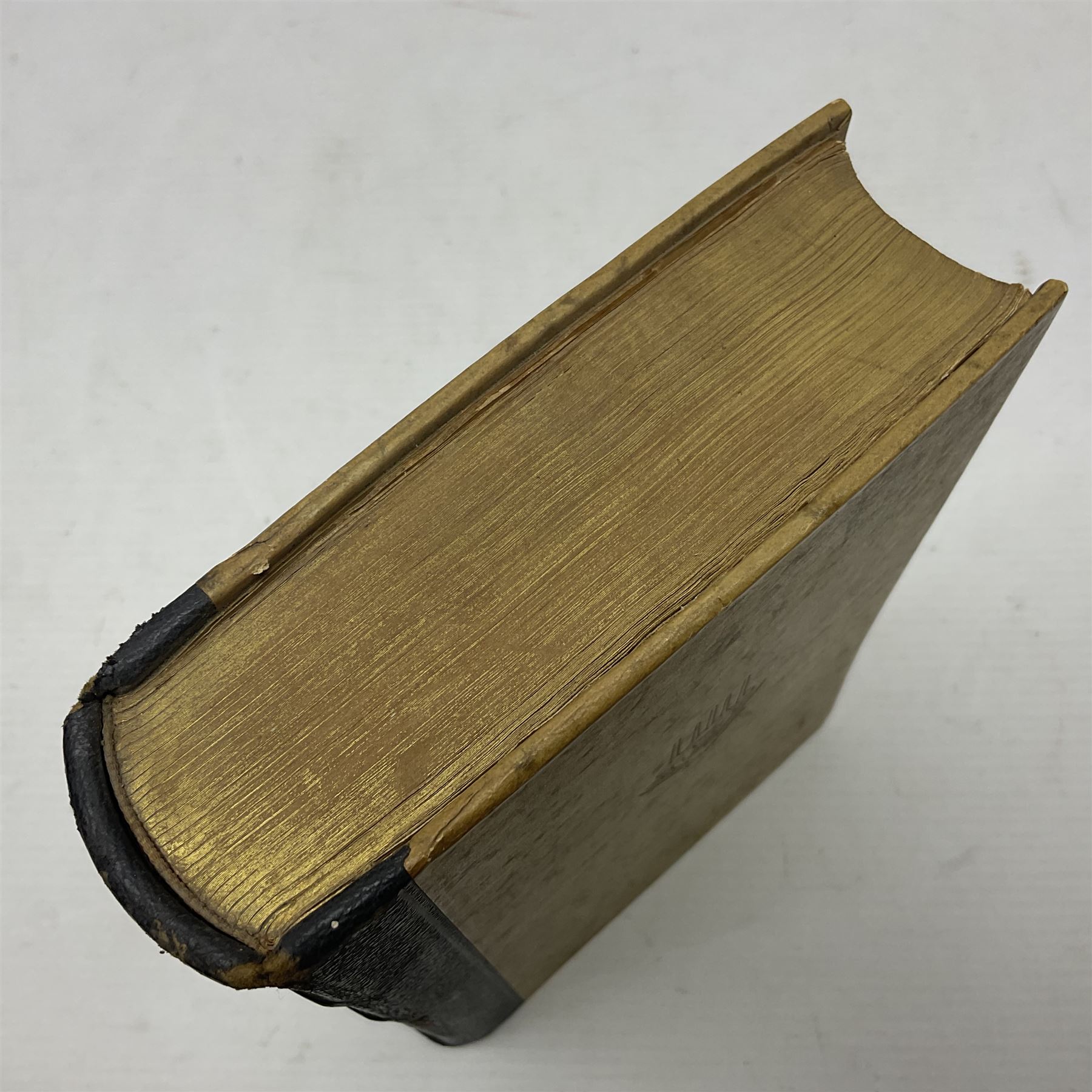 Hitler Adolf: Mein Kampf. 1938. Munich. German text. Quarter leather binding with gilt spine.