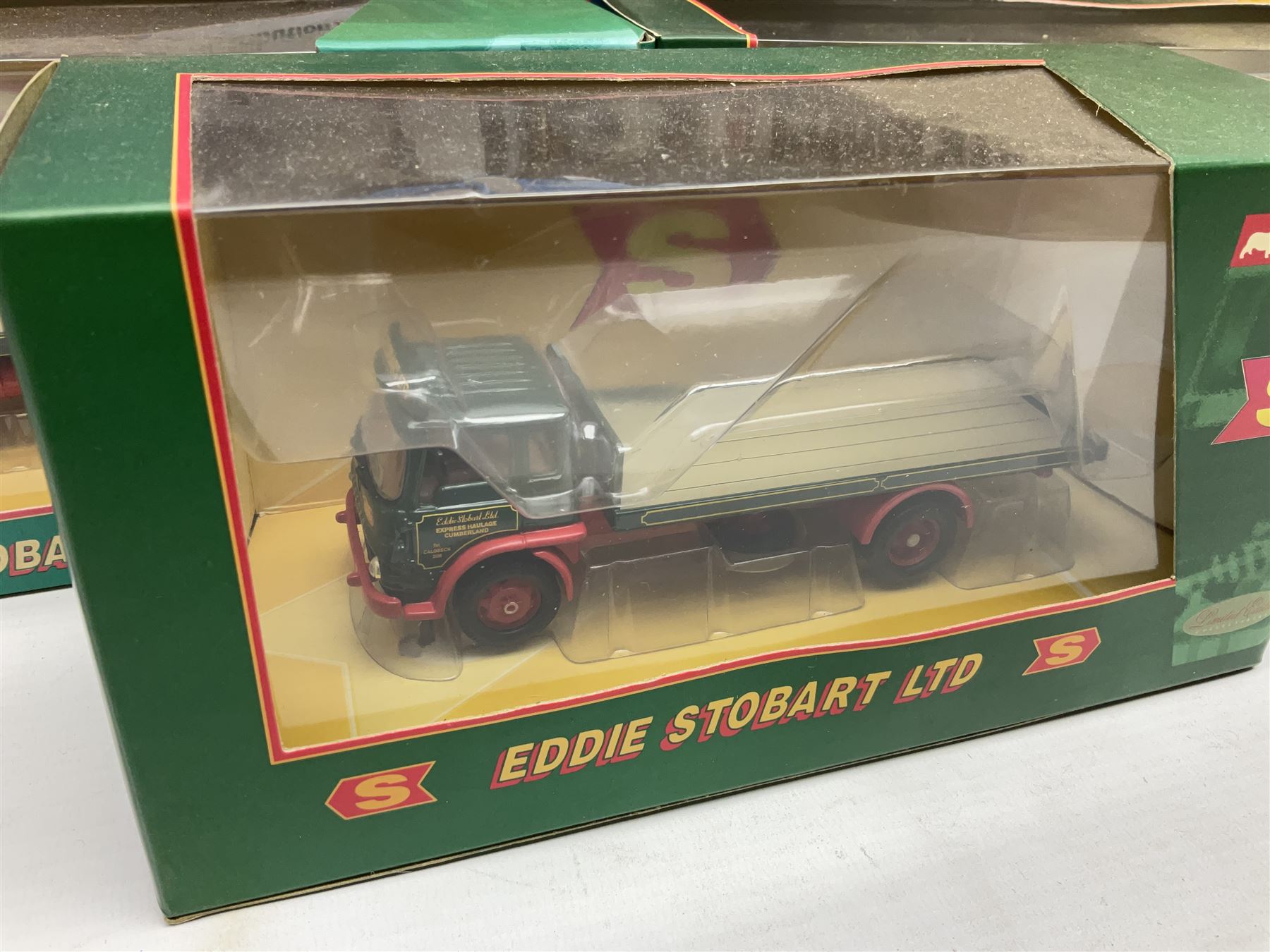 Corgi Eddie Stobart - four lorries in the Superhaulers Series Nos. TY86650, TY86649, TY86647 & TY86646; three other lorries Nos. 23203, 29103 & 20903; all boxed; and two unboxed lorries (9)