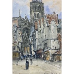 Jules Lessore (French 1849-1932): Honfleur - France, watercolour signed 24cm x 17cm