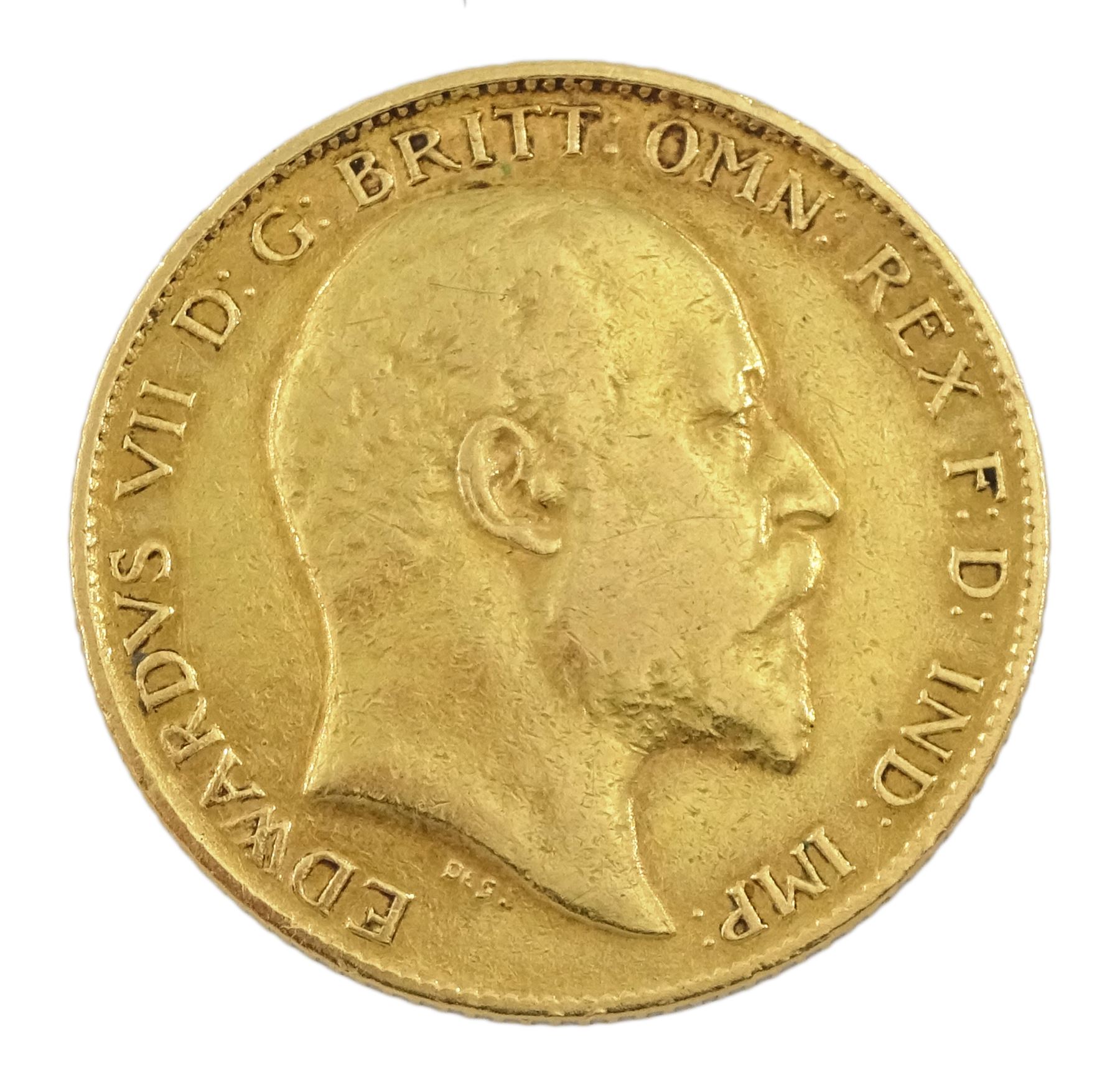 King Edward VII 1902 gold half sovereign coin 