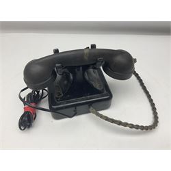 Belgique Bell Telephone by MFG Company with rotary dial and gilt decoration