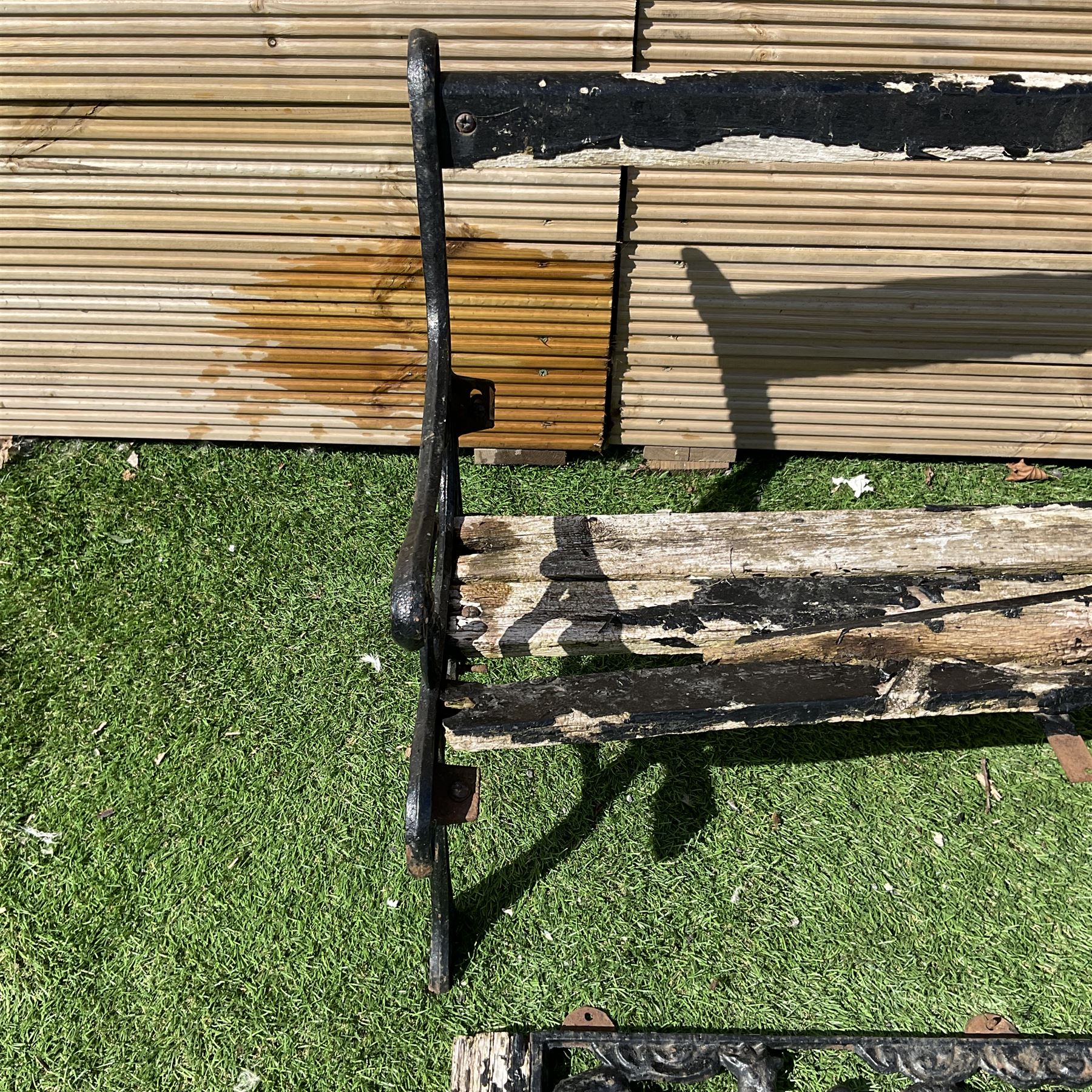 Cast iron child’s garden bench, for restoration - THIS LOT IS TO BE COLLECTED BY APPOINTMENT FROM DUGGLEBY STORAGE, GREAT HILL, EASTFIELD, SCARBOROUGH, YO11 3TX
