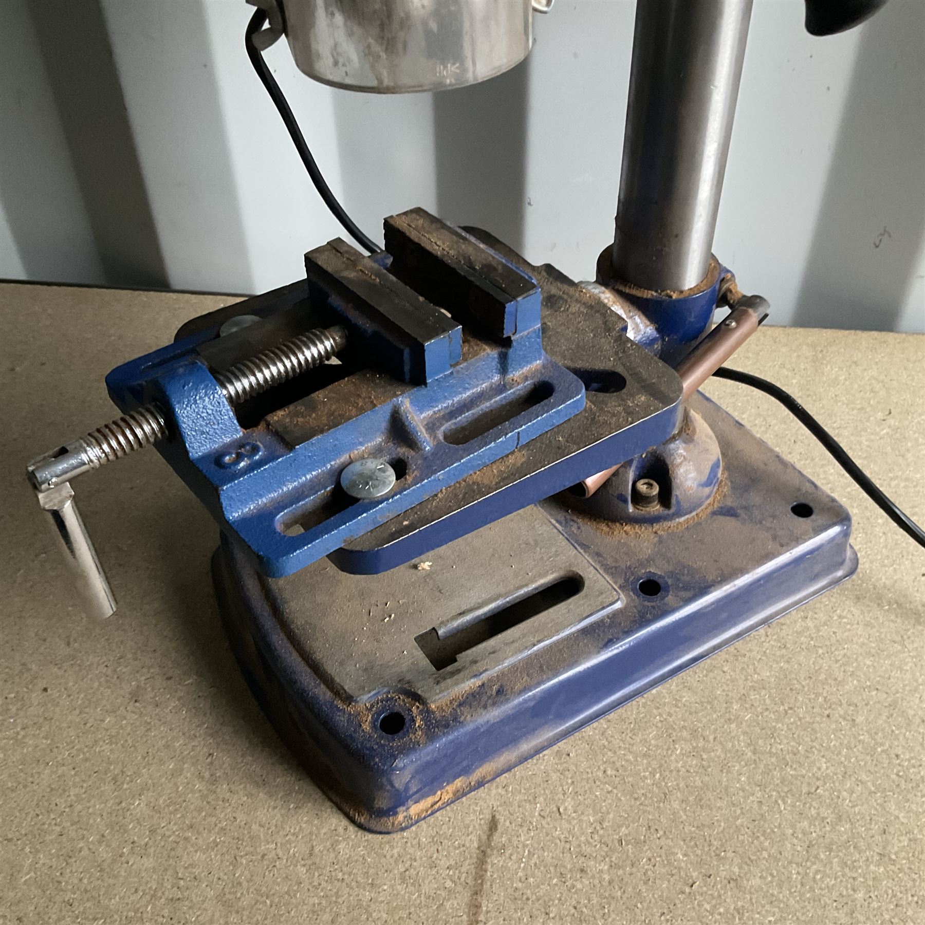 Einhell BT-BD 501 Pillar drill with Clarke 3 cast iron drill press vice and Stanley Bridges drill press - THIS LOT IS TO BE COLLECTED BY APPOINTMENT FROM DUGGLEBY STORAGE, GREAT HILL, EASTFIELD, SCARBOROUGH, YO11 3TX