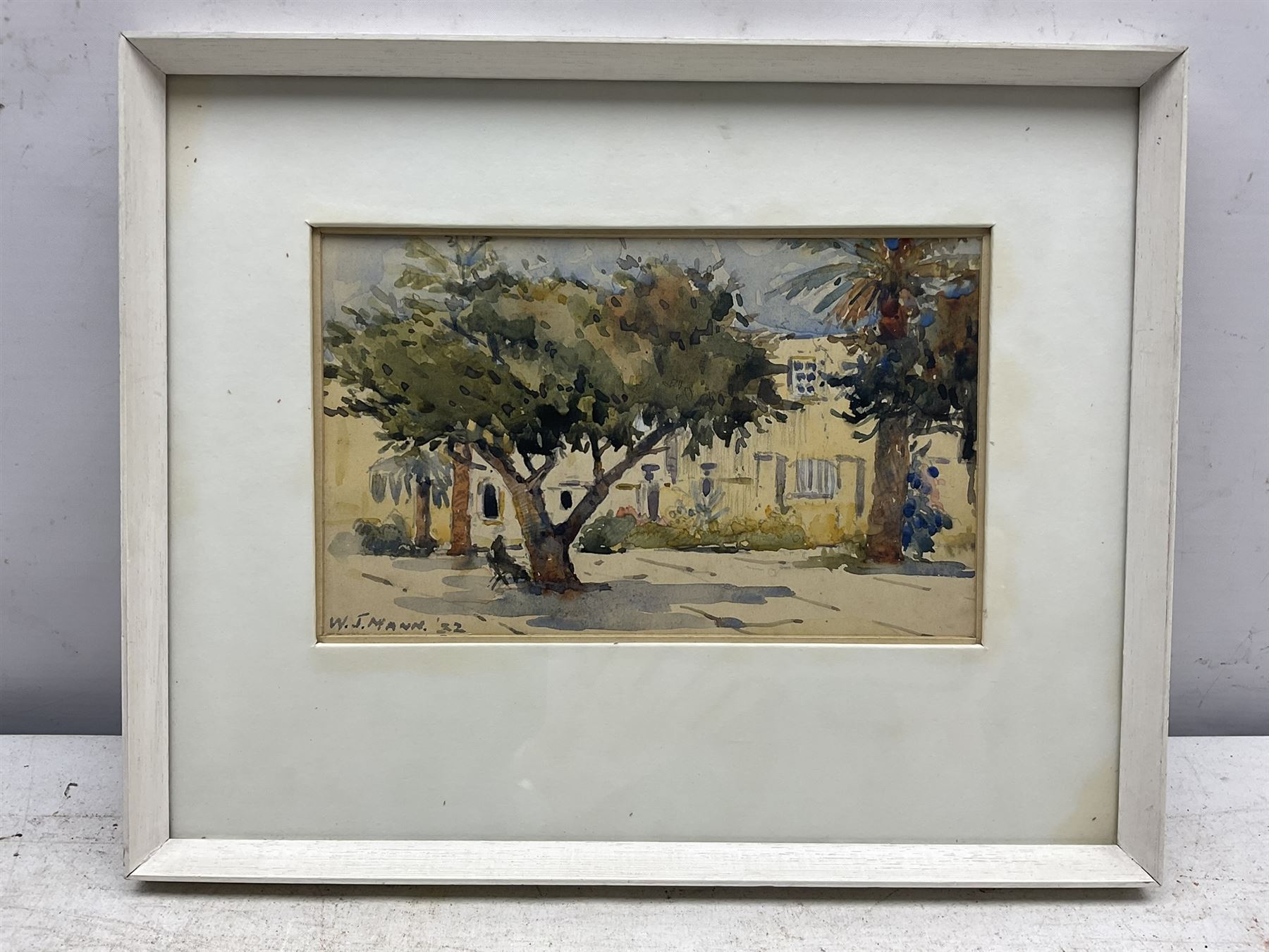 William J Mann (Scarborough early 20th century): 'The City Square Las Palmas' 'Gran Canaria' 'The Road to San Mateo' & 'Borganvillea Las Palmas' , set of four watercolours signed and one dated '32, 14cm x 22cm (4) 
Notes: Mann was a member of the Fylingdales Group of Artists and lived in Newby, Scarborough.