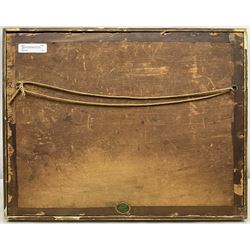 Gilbert Scott Wright (British 1880-1958): Outside the Inn, watercolour signed 20cm x 29cm