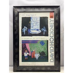 After David Hockney (British 1937-): 'L’Enfant et Les Sortileges', exhibition poster pub. 1983, 74cm x 48cm 