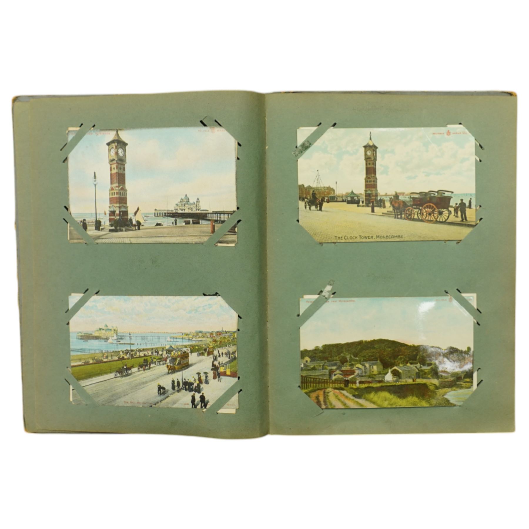 Album of Rotary photographic series postcards including British Beauty, theatrical etc., another album of Rapholette, Oilette and other cards and two other albums of vintage cards