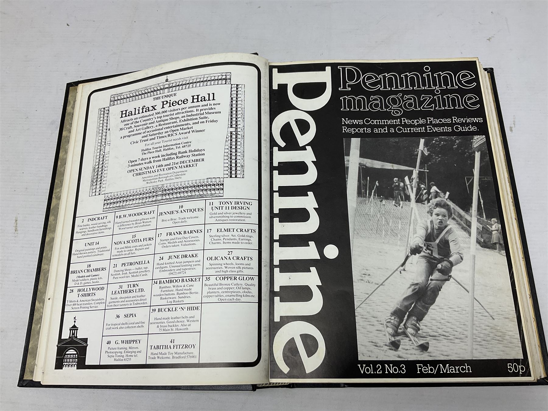 Eight books by David Bellamy on watercolour painting; and two bound volumes of Pennine Magazine 1981-84 (10)