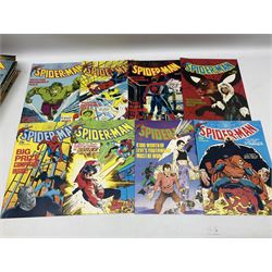 Spider-Man comics (1982-1985) nos 500-527, 529-535, 537-552, 579-602, 604-614, 620-626, and 628-631 (97)