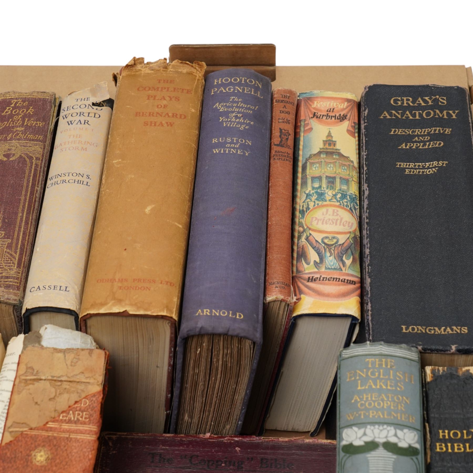 Assorted books including Wind in the Willows illustrated by Arthur Rackham, The English Lakes illustrated by Heaton Cooper, books on Yorkshire etc