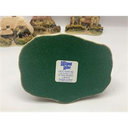 Twelve Lilliput Lanes, including the full Helen Allingham Collection, Chalfont St  Giles, Midhurst, Great Wishford and Witley and from the Blaise Hamlet Classics Collection, Circular Cottage, Dial Cottage, Double Cottage etc, all with original boxes 