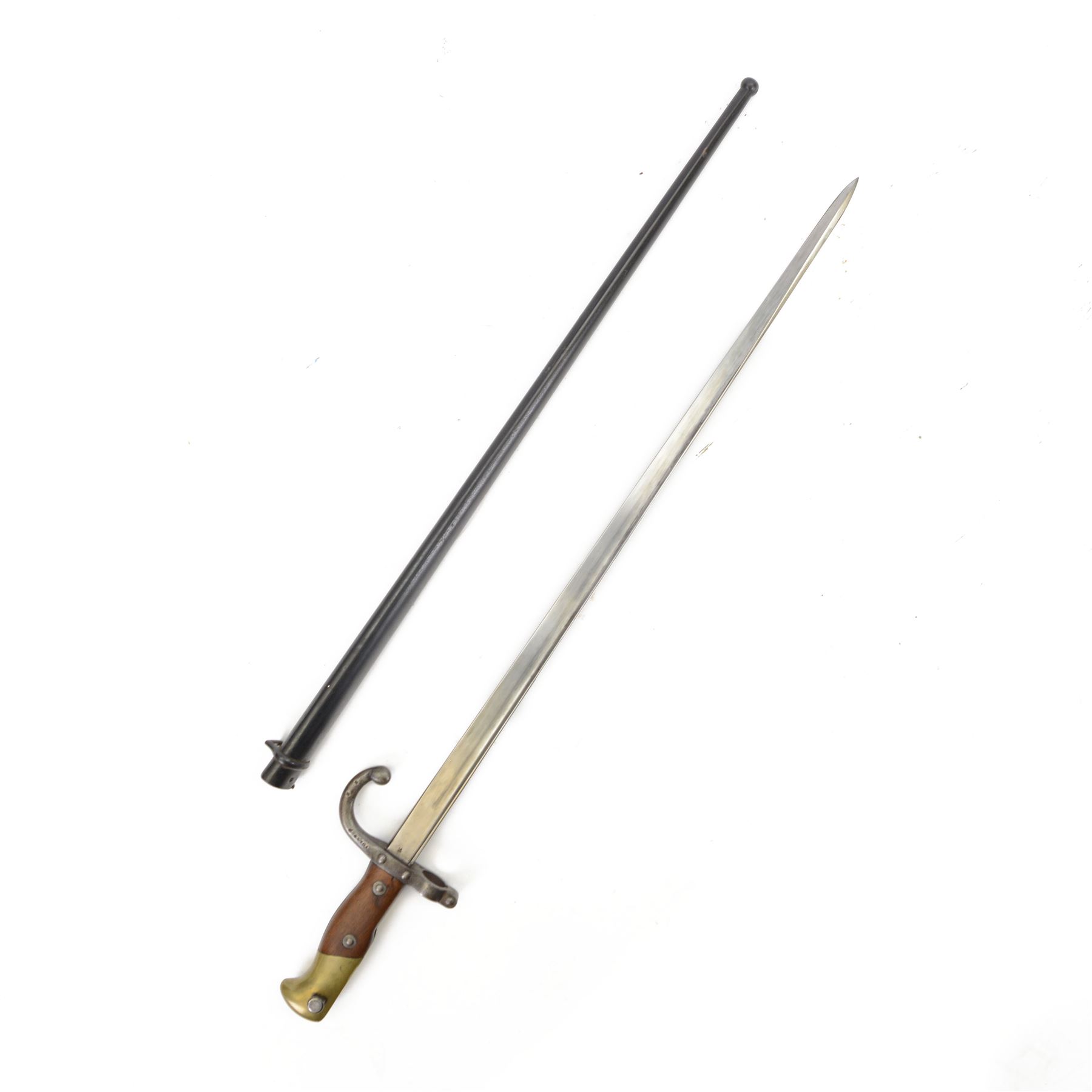 French chassepot bayonet the spine engraved, Mass 1880, overall L66cm