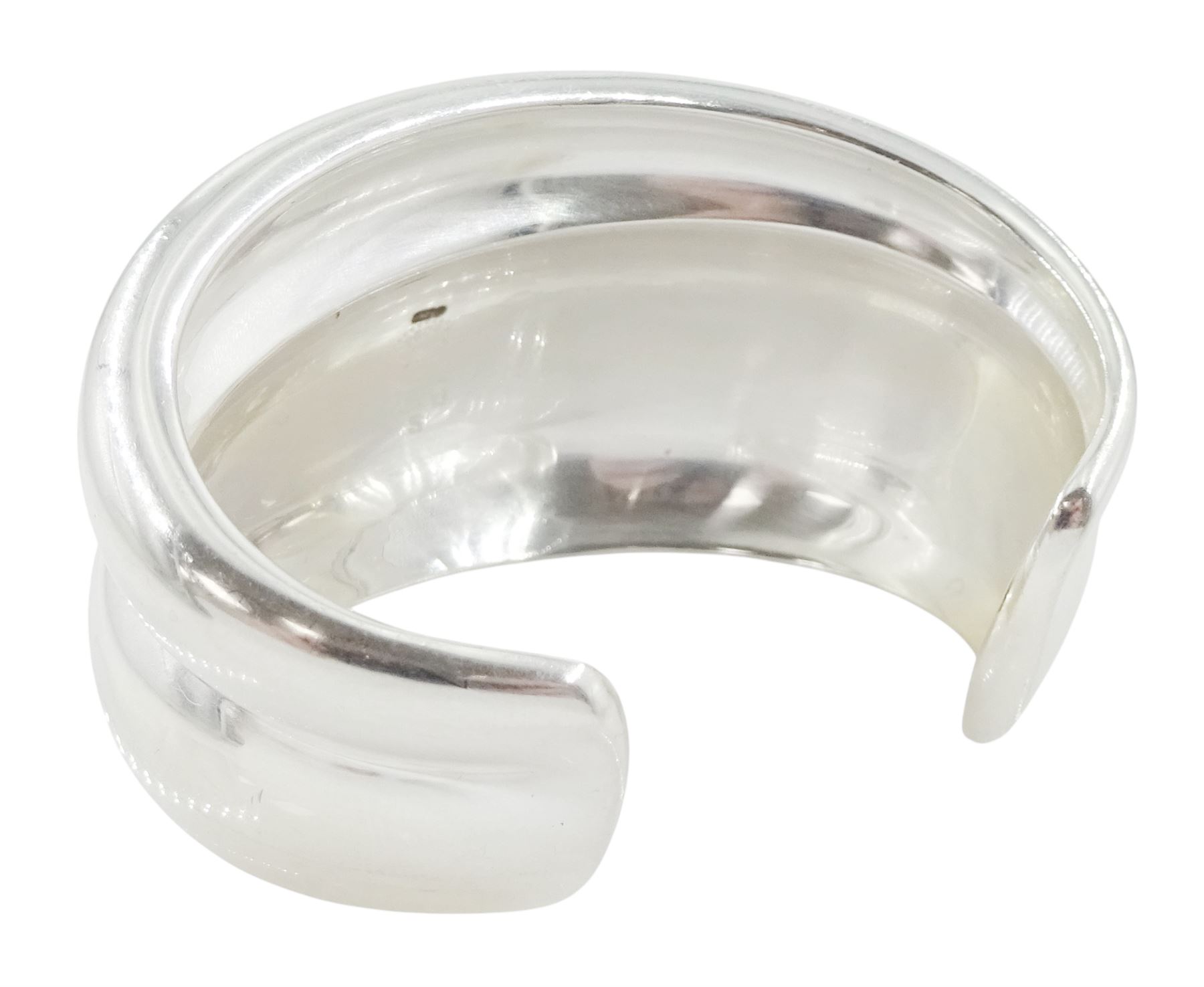 Georg Jensen silver curve bangle, No 501B, designed by Regitze Overgaard