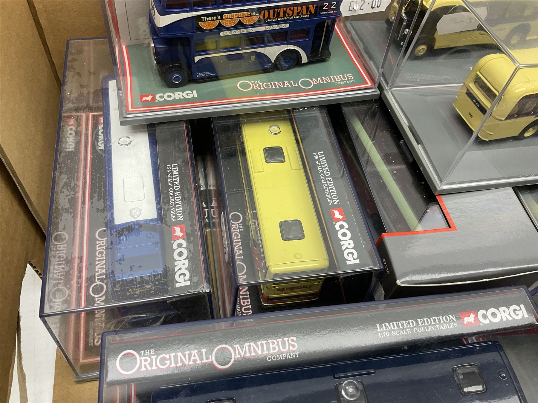 Corgi The Original Omnibus Company/Bus Operators in Britain - seventeen die-cast models of buses and coaches, predominantly limited edition; all in perspex display cases (17)