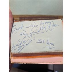1960s autograph book, with signatures including John Lennon, Keith Richards, Bill Wyman, Dusty Springfield, Cilla Black, Helen Shapiro, etc