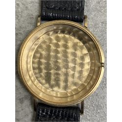 Rolex Precision gentleman's 9ct gold manual wind presentation wristwatch, 17 jewel movement, Cal 1225, silvered dial with baton hour markers, case No. 90150, London 1971, on original leather strap and gilt Rolex buckle, boxed with papers