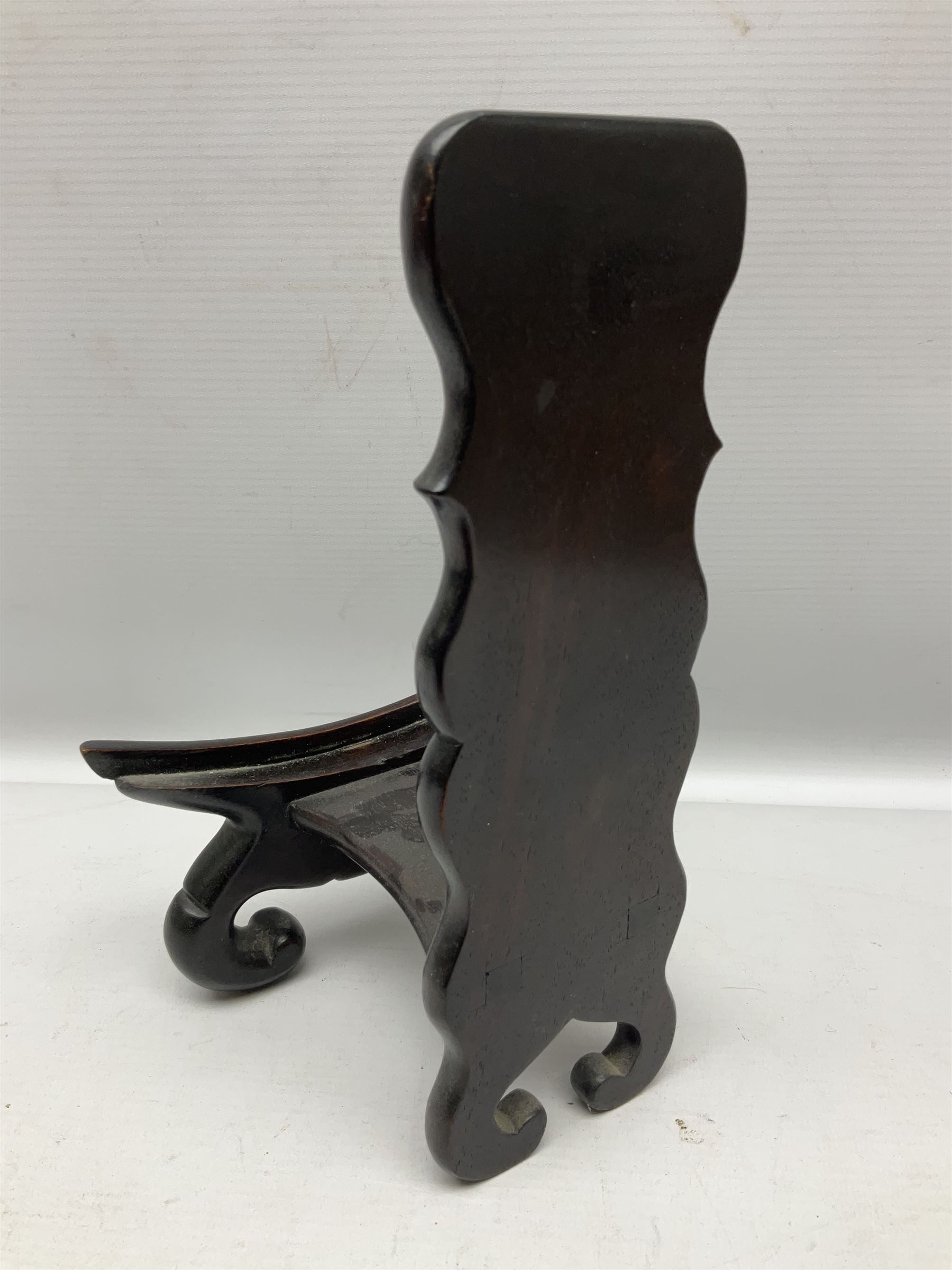 Cloisonné plate decorated with birds and flowers, together with a pair of Cloisonné vases of baluster form 