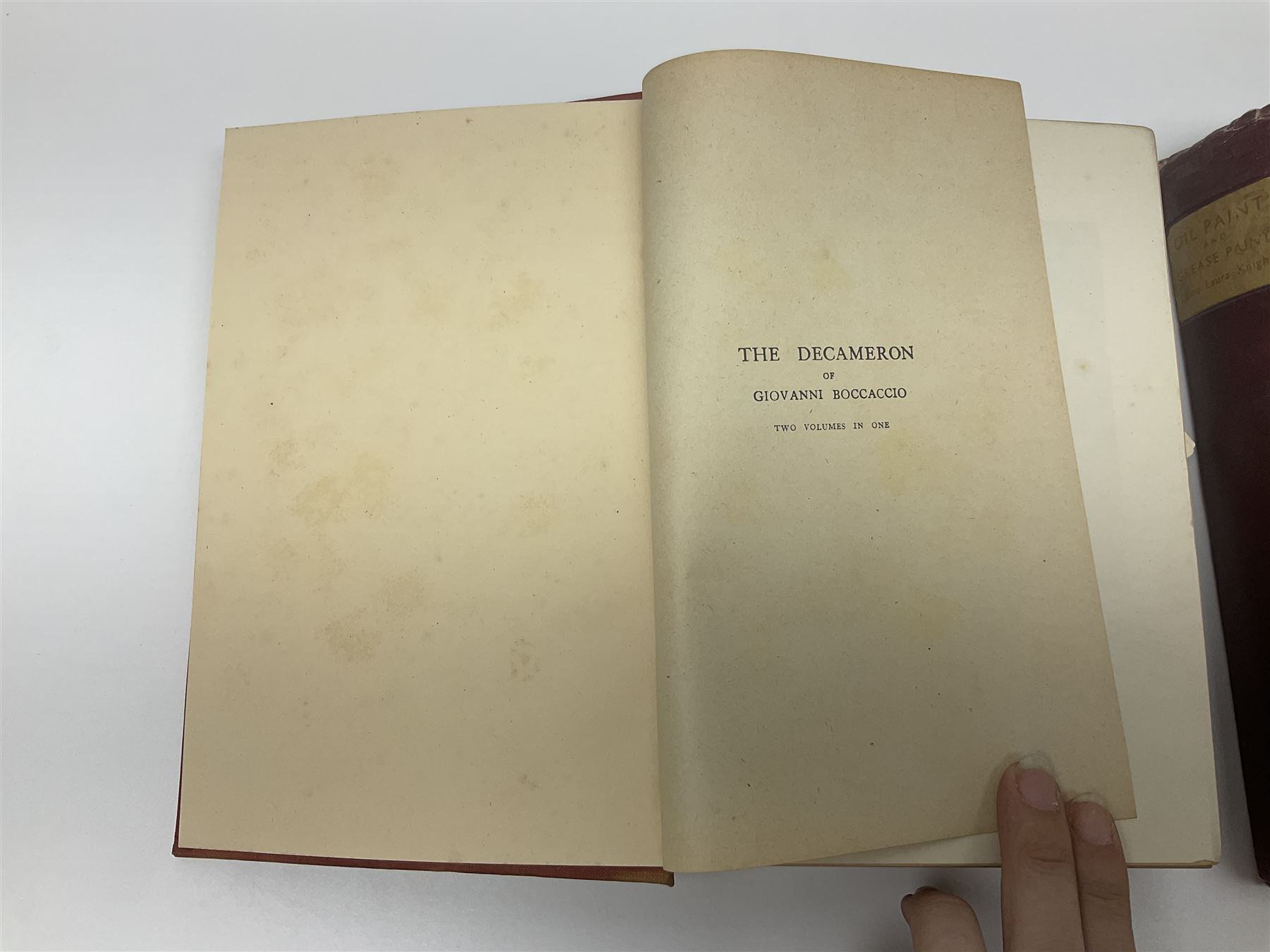 Barker, Cicely; The book of the Flower Fairies, Blackie & Son Ltd, Glasgow, Hind, Lewis. C; Turner, T.C & E.C. Jack, London, Knight, Laura; Oil Paint and Grease Paint, Ivor Nicholson & Watson, London and two other books 