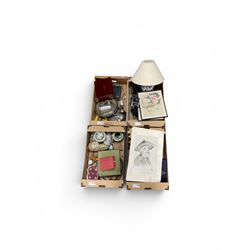 Collection of decorative items, to include two Cloisonne ginger jars, two 20th Century Chi...