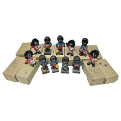 Collection of twenty two Robertson golly figures, H8cm