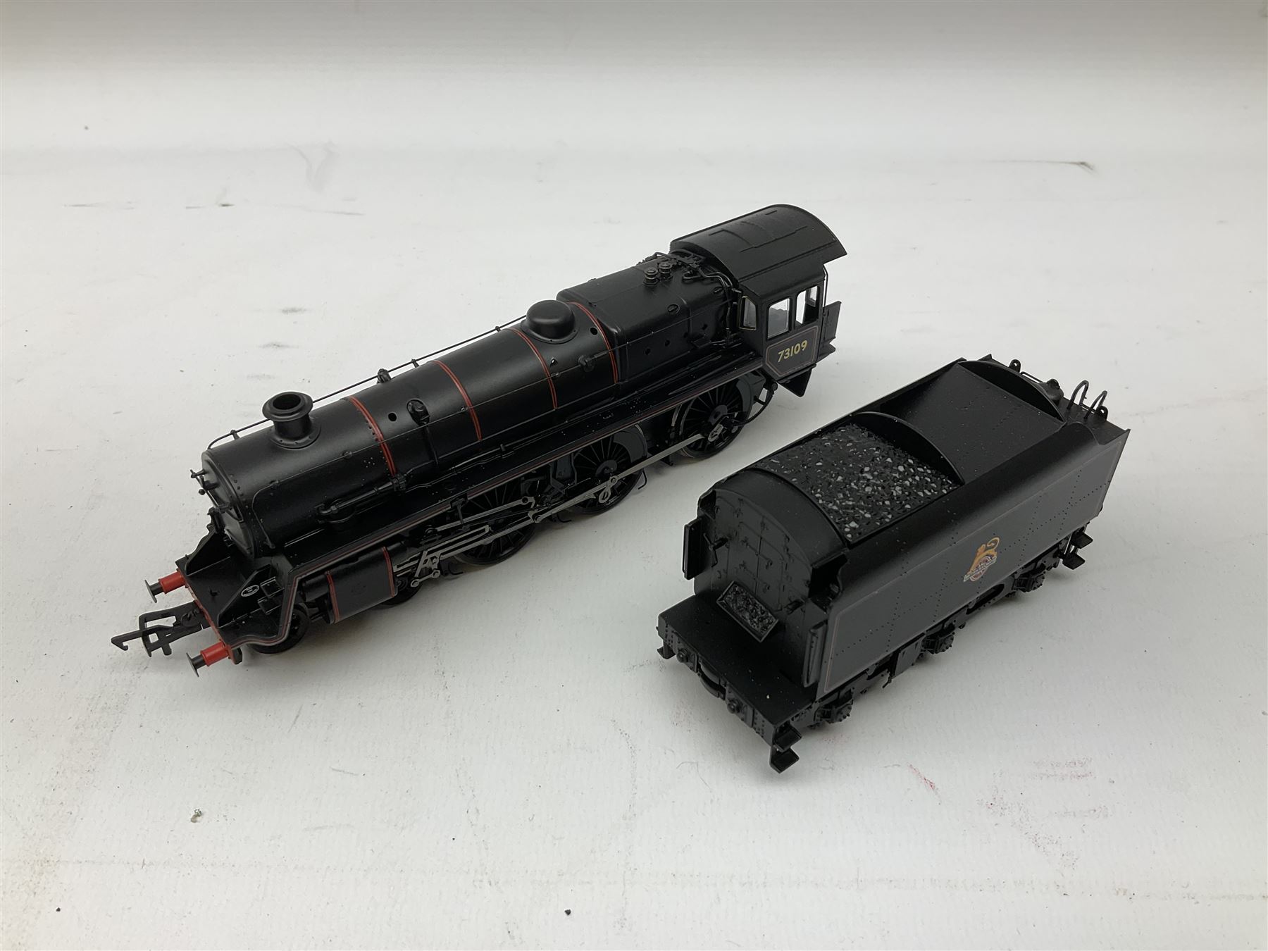 Bachmann Branch-Line '00' gauge - Class 5MT locomotive no.  73109, City Class 'City of London' locomotive no. 3439, Class 39 'La France' locomotive and Class D11 'The Lady of the Lake' no. 62690, all DCC ready (4)