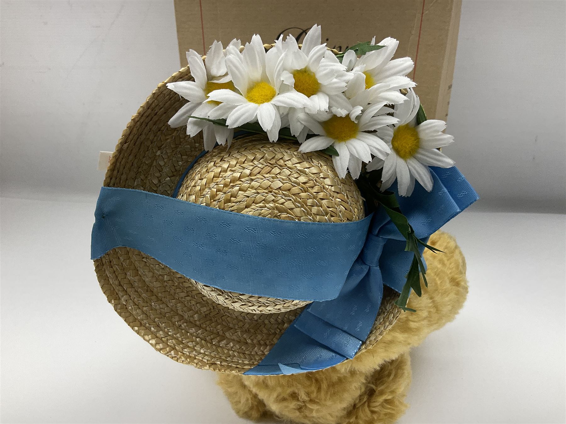 Two modern Steiff limited edition teddy bears - Prince William's 21st Birthday Bear with growler mechanism No.58/1500 H35cm; and Cherished Teddies Collection Daisy No.4269/5000 H33cm; both boxed with certificates (2)