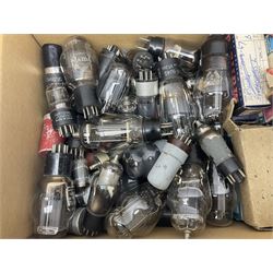 Collection of over one hundred thermionic vacuum tubes/valves, including Mullard, Brimar, Mazda and Marconi examples, some with boxes, together with three editions of Radio Valve Data compiled by Wireless World