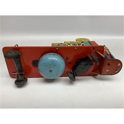 Wells Brimtoy 'Mr. Porter and his Truck' clockwork lithographed tin-plate mechanical toy L30.5cm