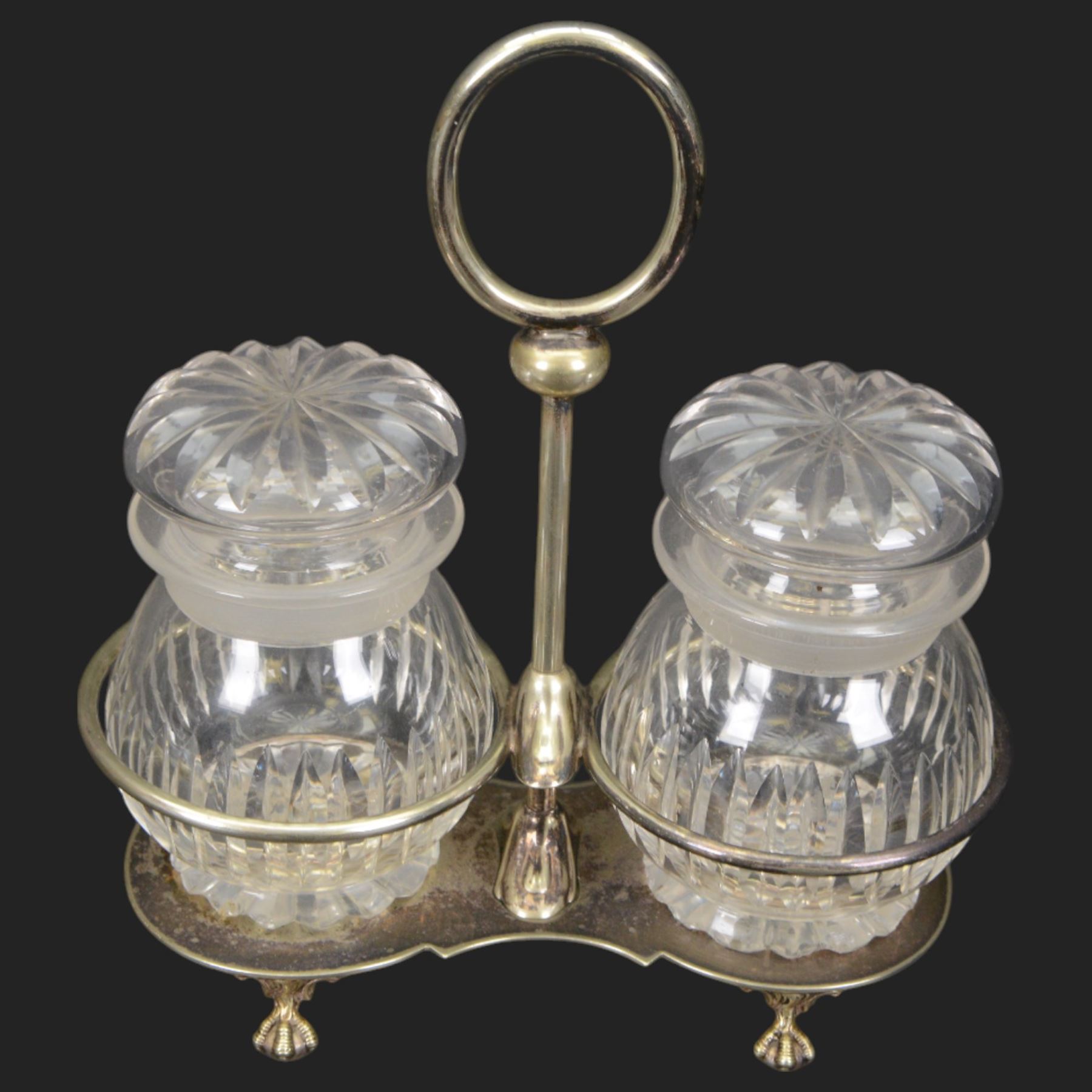 Oversized Georgian design wine glass, etched wine glass, and further 19th century and later cut glassware