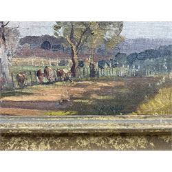 Herbert Reginald Gallop (Australian 1890-1958): 'The Country Road', oil on canvas laid on panel signed, titled verso 37cm x 45cm  