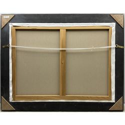 James Miller (British 1962-): 'Hispania D5 Tuiga D3 and The Lady Anne D10 - Semana Clásica de Puerto Sherry 2012', oil on canvas signed, titled verso 75cm x 100cm