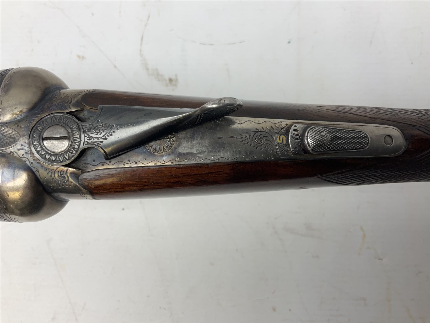 Spanish AYA 12-bore double barrel side-by-side boxlock ejector sporting gun, with 66cm barrels and top safety, walnut stock with chequered grip and fore-end, serial no.157943 L111cm SHOTGUN CERTIFICATE REQUIRED