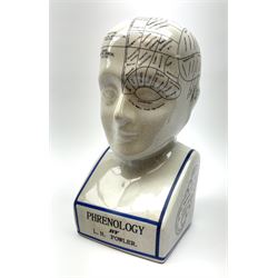 A Phrenology head detailed L.N. Fowler, H27.5cm. 