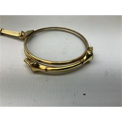 Victorian gold plated lorgnette glasses, 11cm and further set of six gold plated teaspoons stamped Sweden