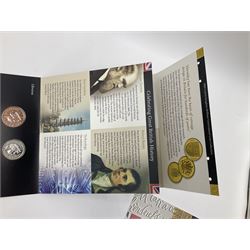 The Royal Mint United Kingdom 2009 brilliant uncirculated coin collection, including Kew Gardens fifty pence, in card folder
