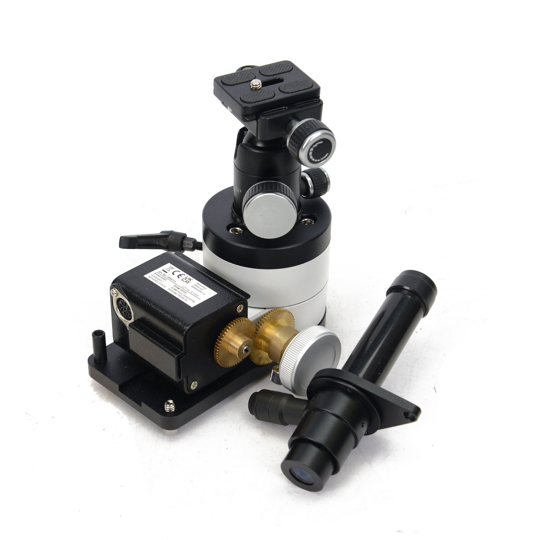 Bresser Astrophoto star tracking camera mount, with BH-51MT ball head, motor unit, DK8-B axis corrector