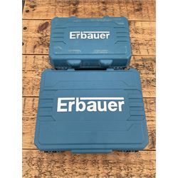 Erbauer EMT18-Li-QC cordles multi tool with charger and accessories together with corded Erbauer angle grinder in carry cases - THIS LOT IS TO BE COLLECTED BY APPOINTMENT FROM DUGGLEBY STORAGE, GREAT HILL, EASTFIELD, SCARBOROUGH, YO11 3TX