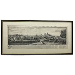 Samuel Buck (British 1696-1779) and Nathaniel Buck (British 18th century): 'The South-East Prospect of the City of York', engraving pub. 1745, 31cm x 81cm; Edward Slocombe (British 1850-1915): 'York Minster', etching dated 1887, 48cm x 27cm (2)