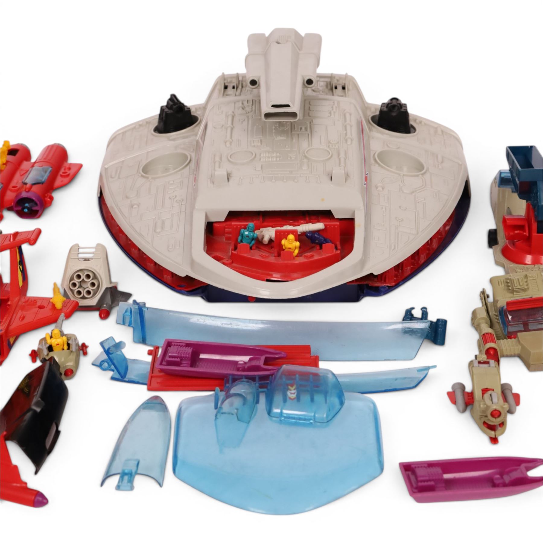 Bluebird Toys Manta Force Command Ship, Red Venom, figures and accessories