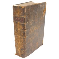 Gerard, John - 'The Herball or General Historie of Plants', enlarged and amended by Thomas Johnson, frontispiece missing, numerous woodcut illustrations, full calf, ribbed spine inscibed 'Gerards Botany', bookplate of F.J.Cornish-Bowden, Black Hall