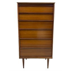 Austinsuite - Mid-20th century teak chest, fitted with six drawers